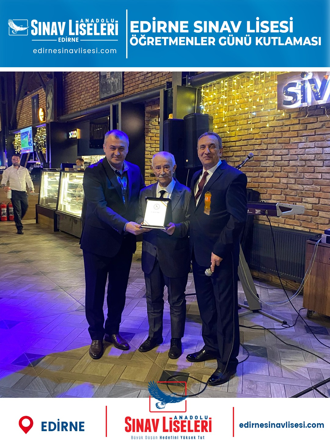 Edirne SINAV AİLESİ olarak tüm personelimizle Öğretmenler Günü'müzü büyük coşkuyla kutladık